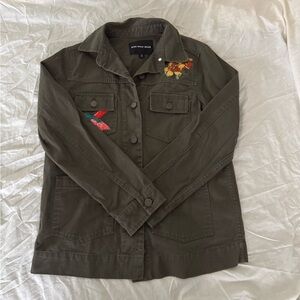 Embroidered Button Up Jacket